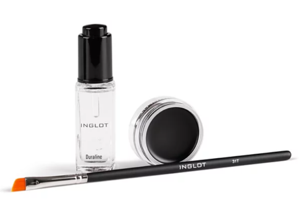 INGLOT Eye Essential Set Duraline with AMC Eyeliner Gel 77 and Makeup Brush 31T - Imagen 2